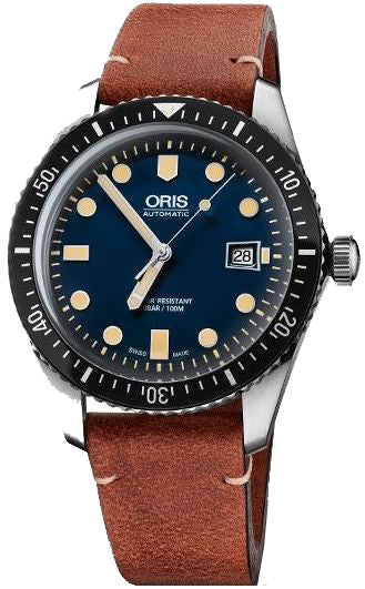 Oris Watch Divers Sixty Five Leather 01 733 7720 4055-07 5 21 45 Image 1
