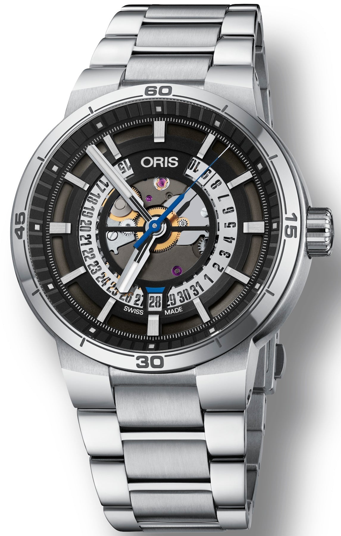 Oris Watch TT1 Engine Date 01 733 7752 4124-07 8 24 08 Image 1