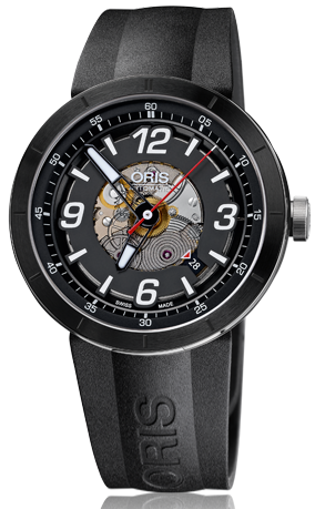 Oris Watch TT1 Skeleton Engine Date Rubber D 01 733 7668 4114-07 4 25 06 Image 1