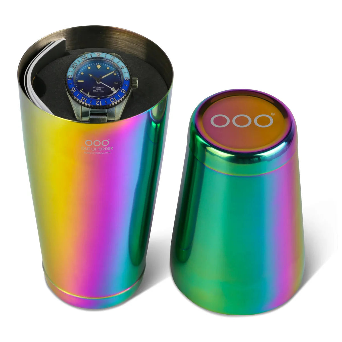 Out Of Order Bomba Blue Shaker Automatic GMT Ultra Distressed Watch OOO.001-25.BB.BAND Image 6