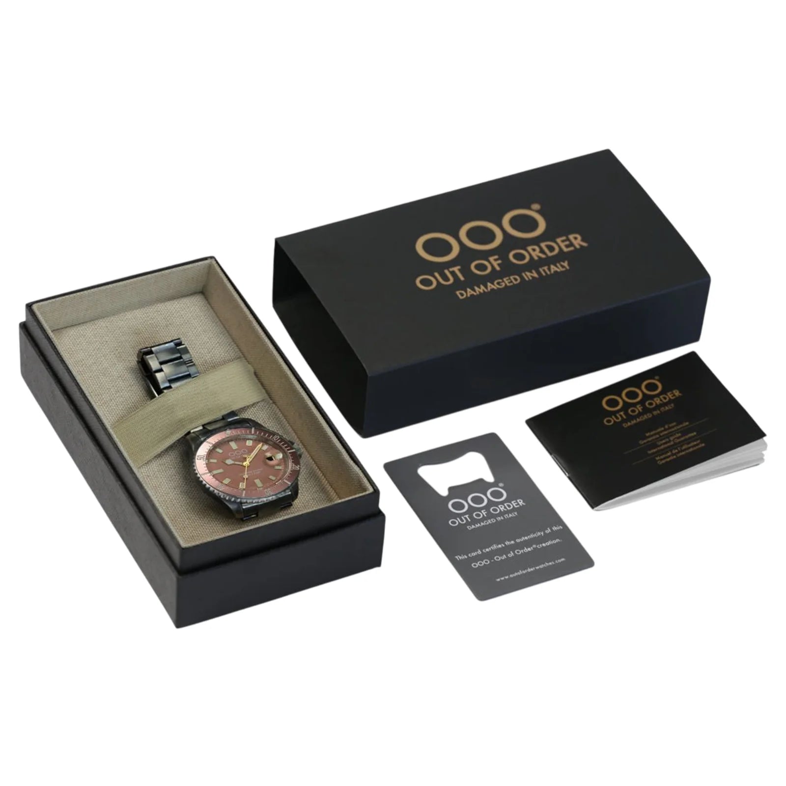 Out Of Order Cipria Pink Casanova Ultra Distressed Steel Watch OOO.001-27.CI Image 5