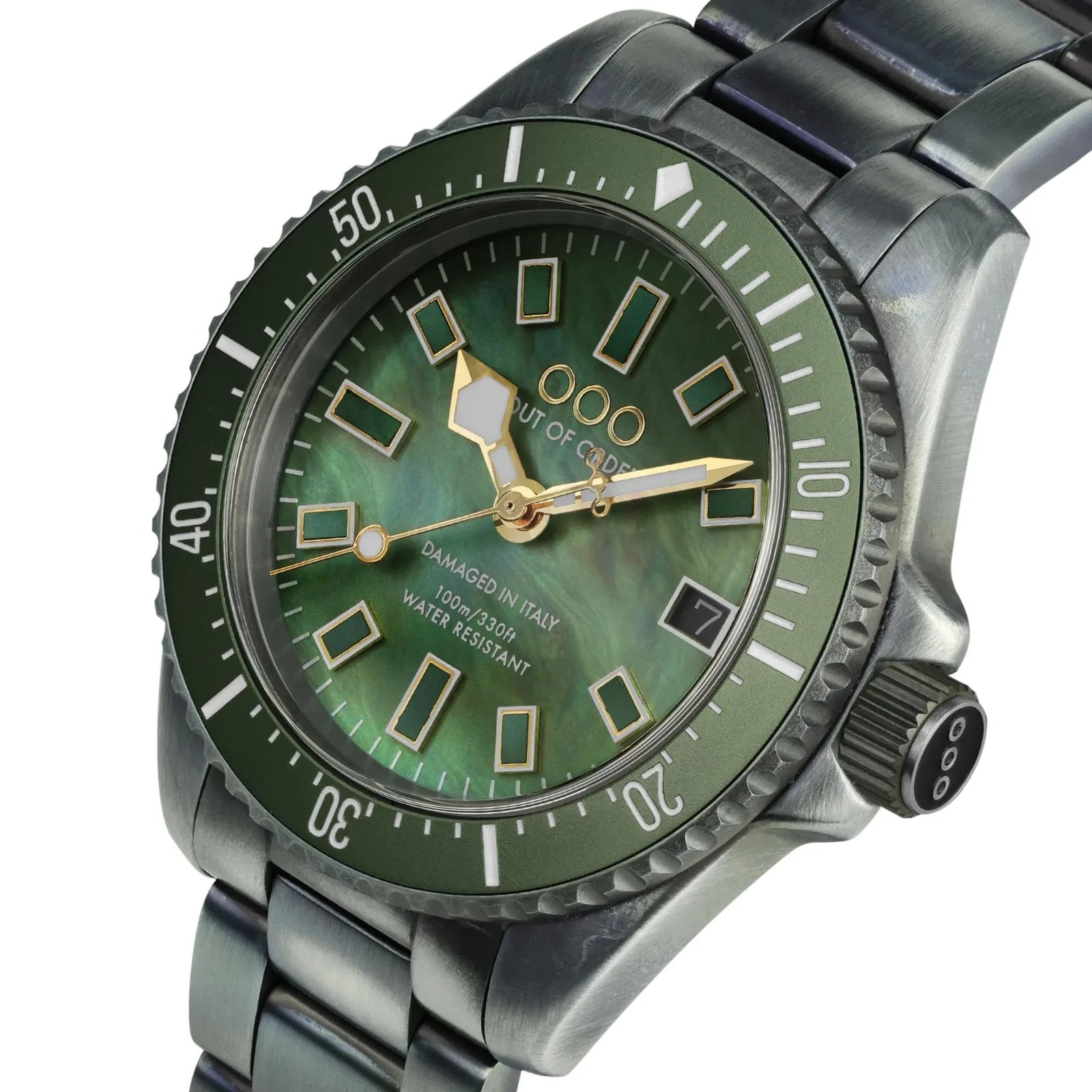 Out Of Order Green Mother Of Pearl Casanova Watch OOO.001-38.VE Image 3