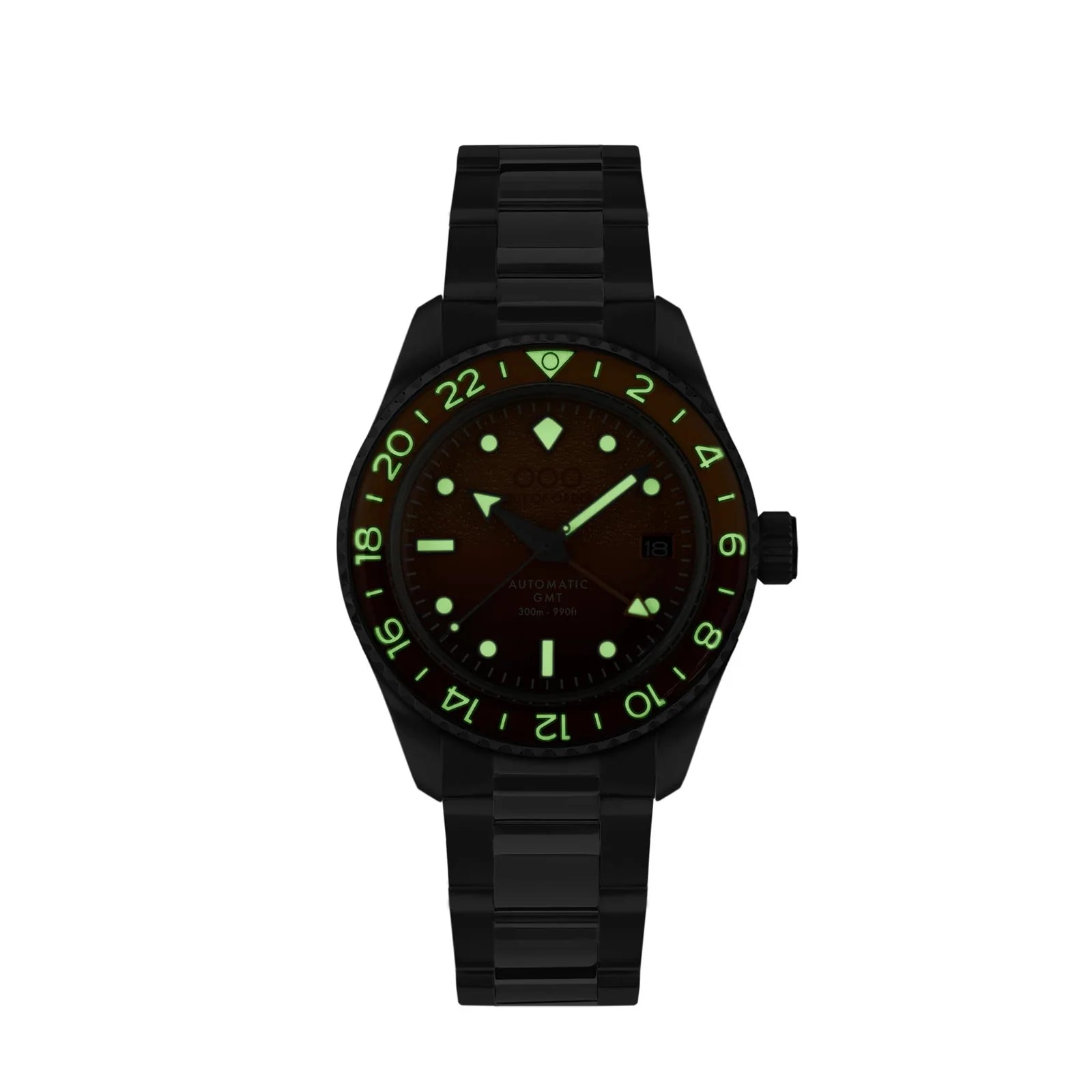 Out Of Order Negroni Shaker Orange Automatic GMT Steel Watch OOO.001-25.NE.BAND.SS Image 6