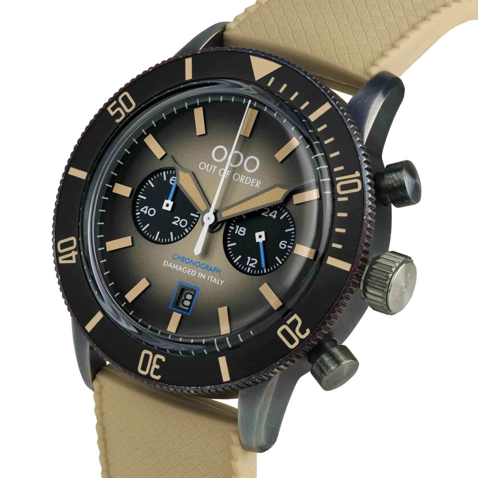 Out Of Order Pilot Brown Chronograph Watch OOO.001-28.GR Image 3