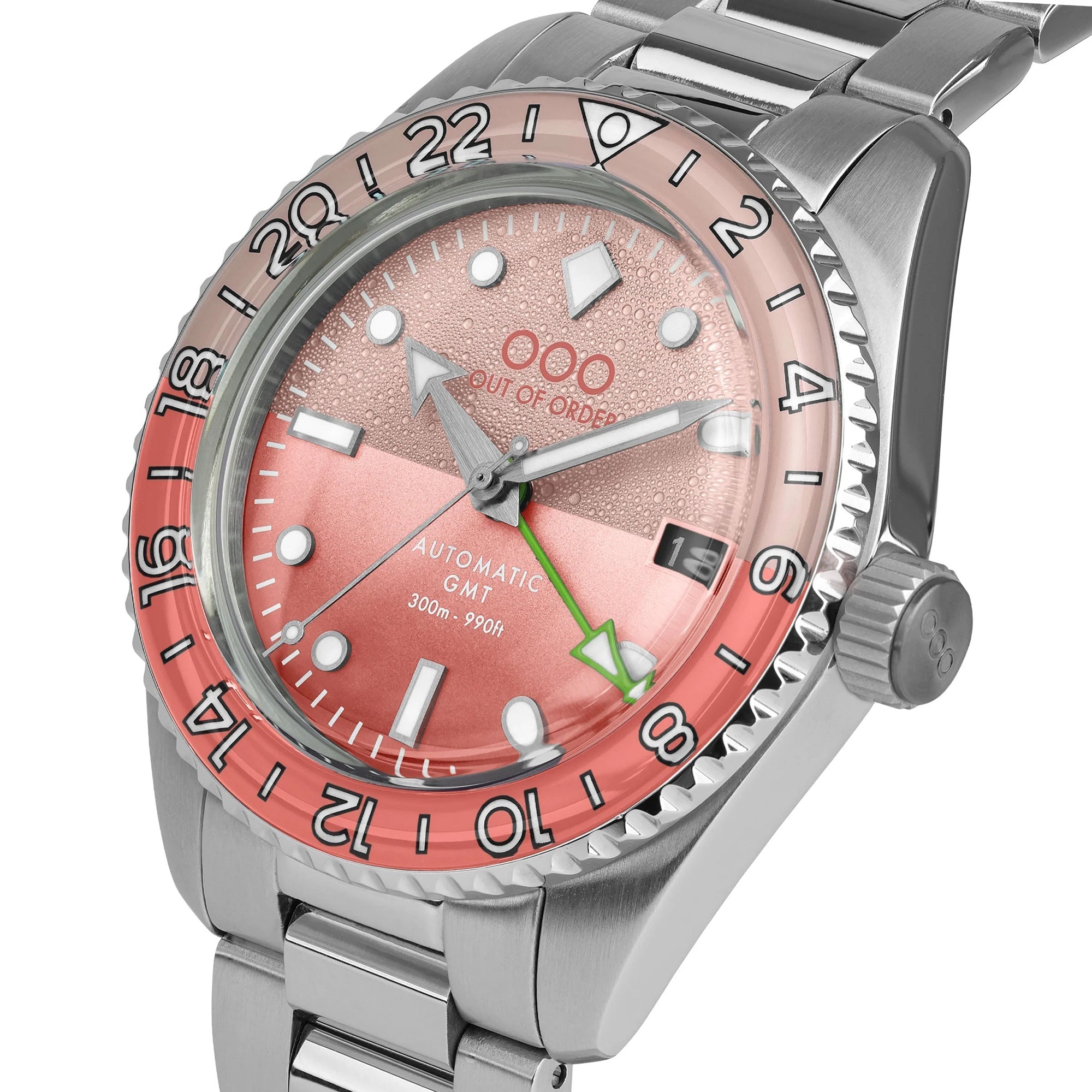 Out Of Order Shaker Paloma Automatic GMT Ultra Brushed Watch OOO.001-25.PA.BAND.SS Image 4