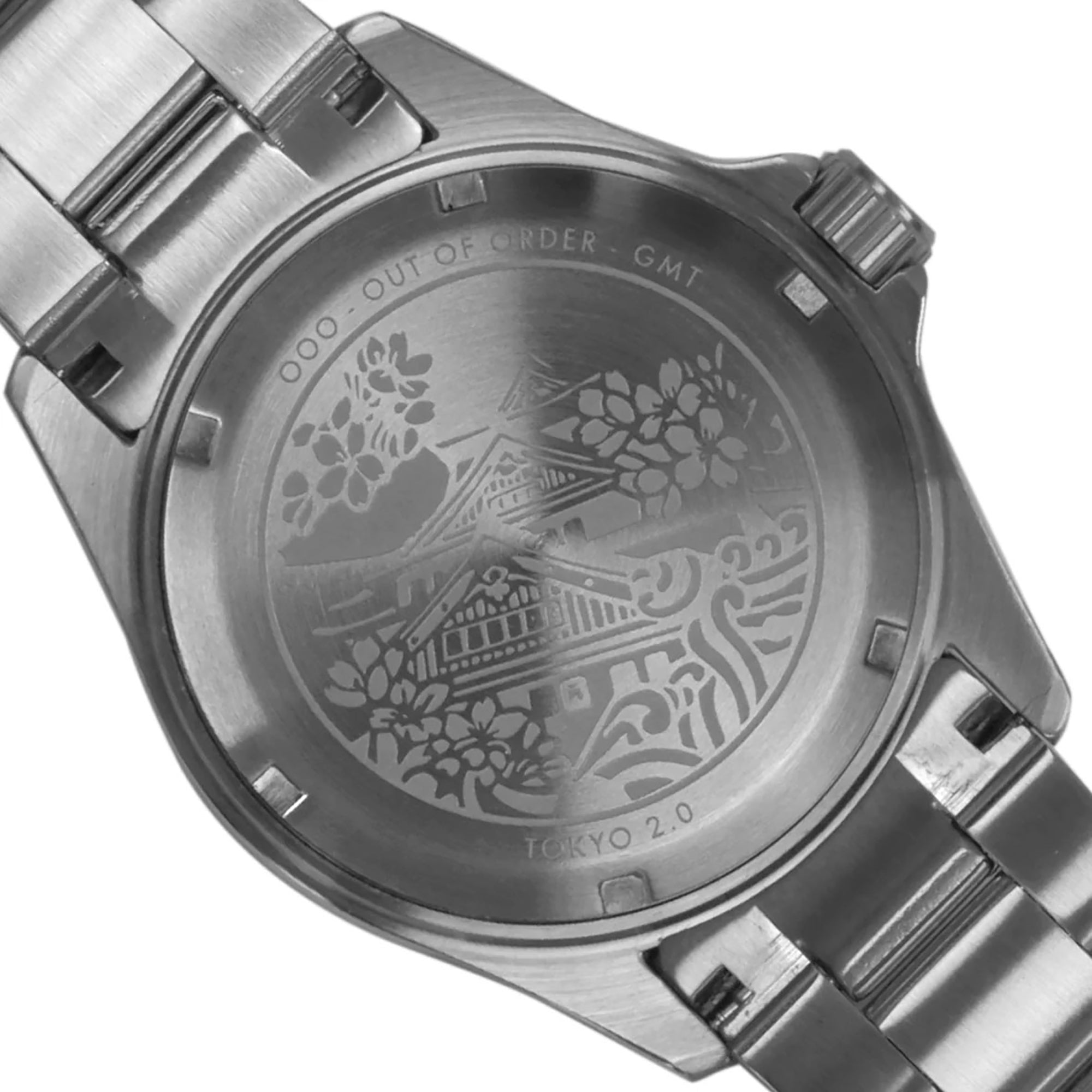 Out Of Order Swiss GMT Tokyo Shibuya Ultra Brushed Watch OOO.001-19.TS.SS Image 6