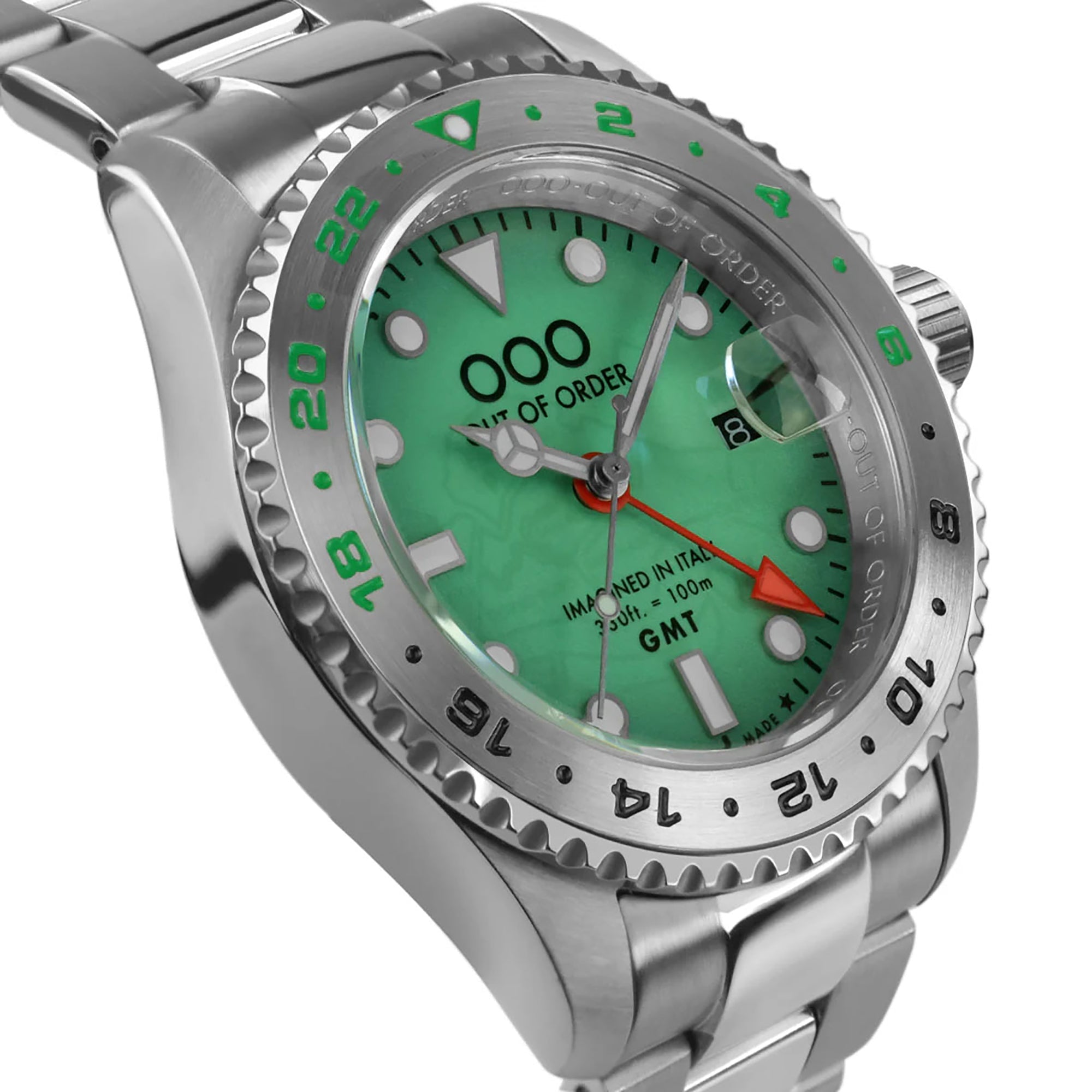 Out Of Order Swiss GMT Venezia Ultra Brushed Watch OOO.001-19.VE.SS Image 3