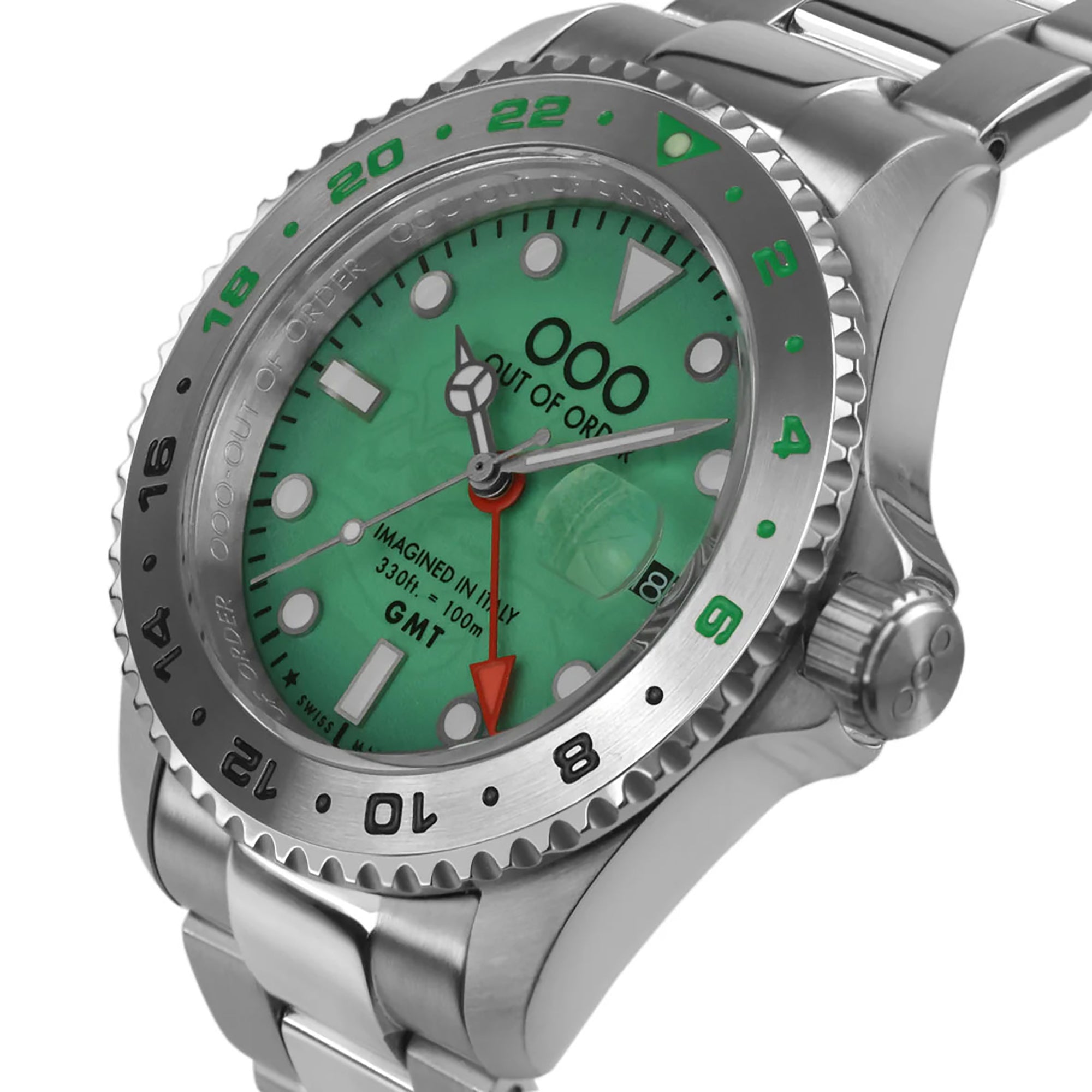 Out Of Order Swiss GMT Venezia Ultra Brushed Watch OOO.001-19.VE.SS Image 5