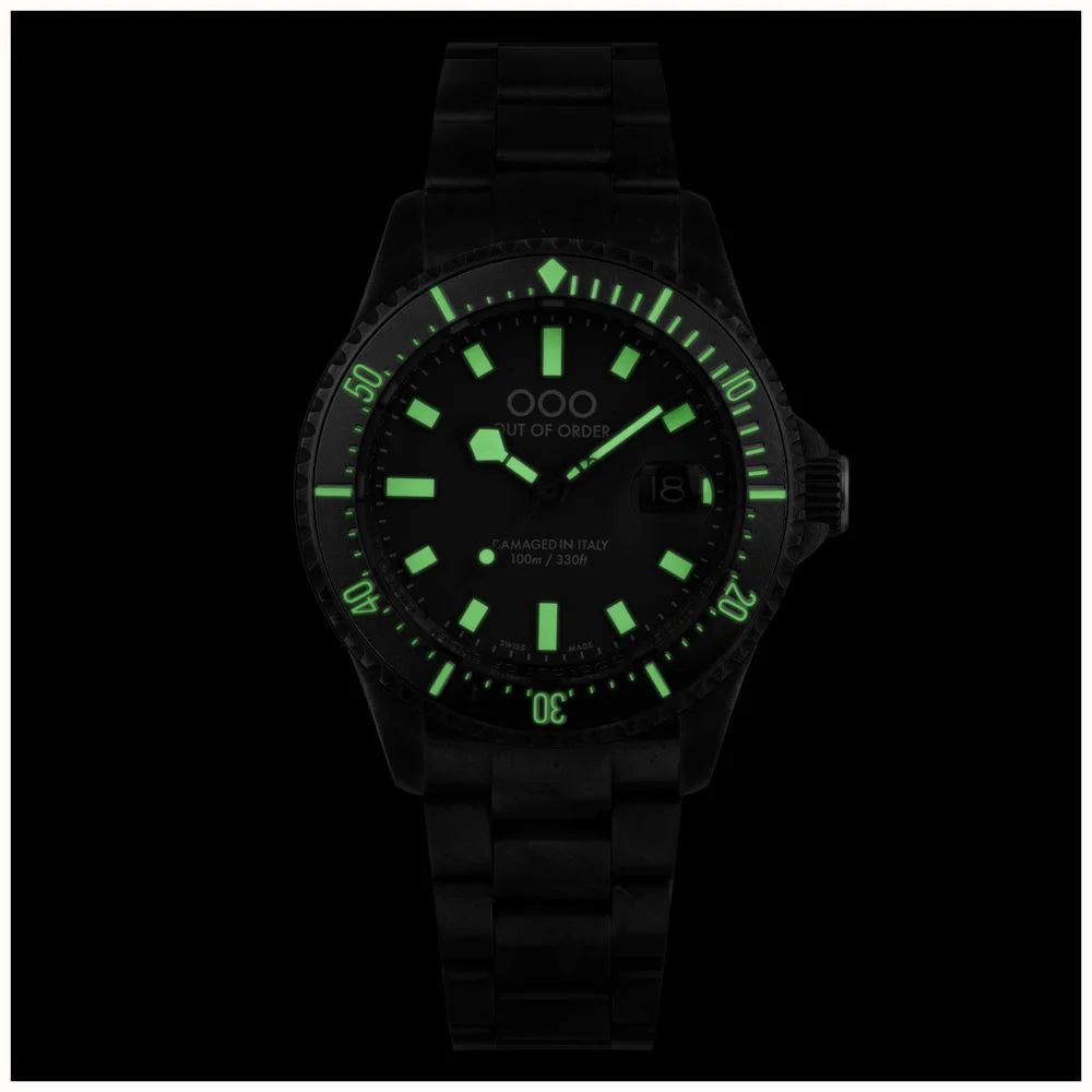 Out Of Order Turquoise And Brown Casanova Ultra Distressed Steel Watch OOO.001-27.TU.MS Image 5