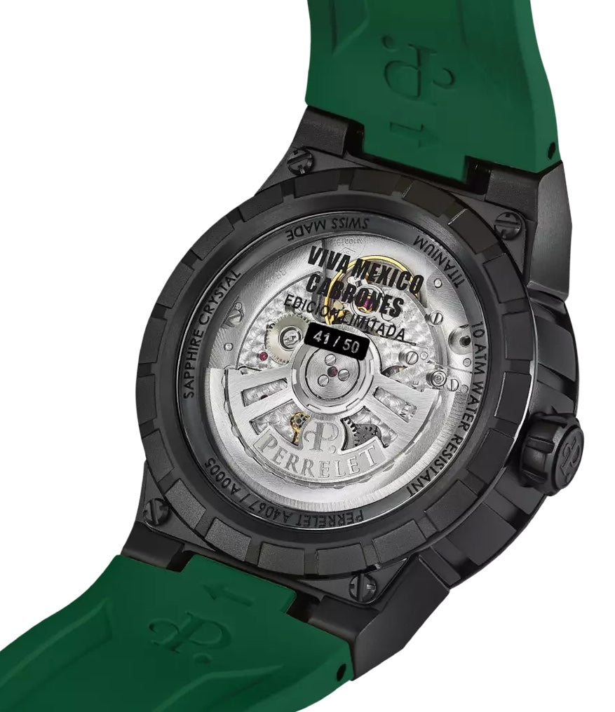 Perrelet Turbine Titanium 3 Hands Watch A4067/S1 Image 4