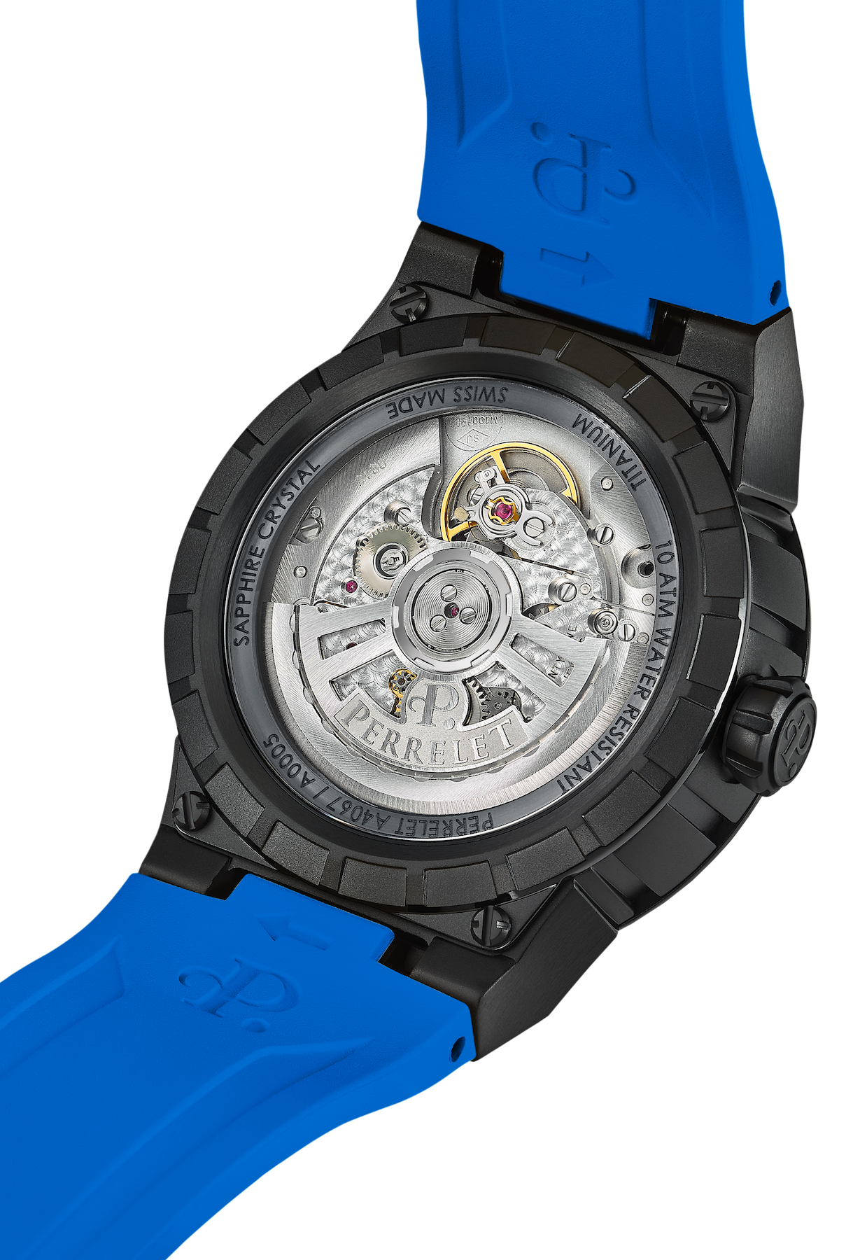 Perrelet Turbine Titanium 41 Blue Watch A4067/2 Image 2