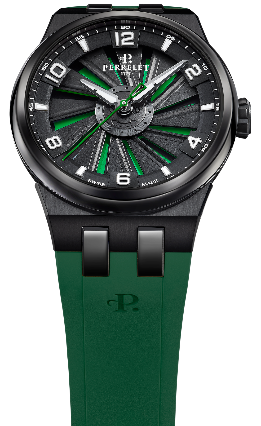 Perrelet Turbine Titanium 41 Green Watch A4067/5 Image 4