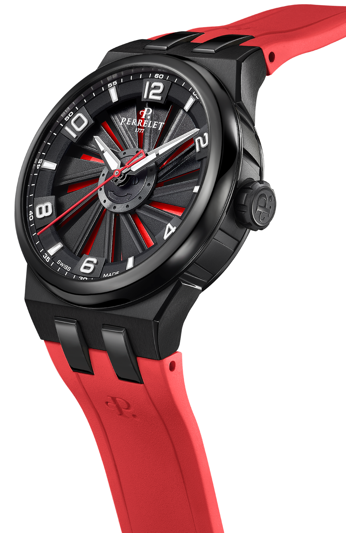 Perrelet Turbine Titanium 41 Red Watch A4067/4 Image 3