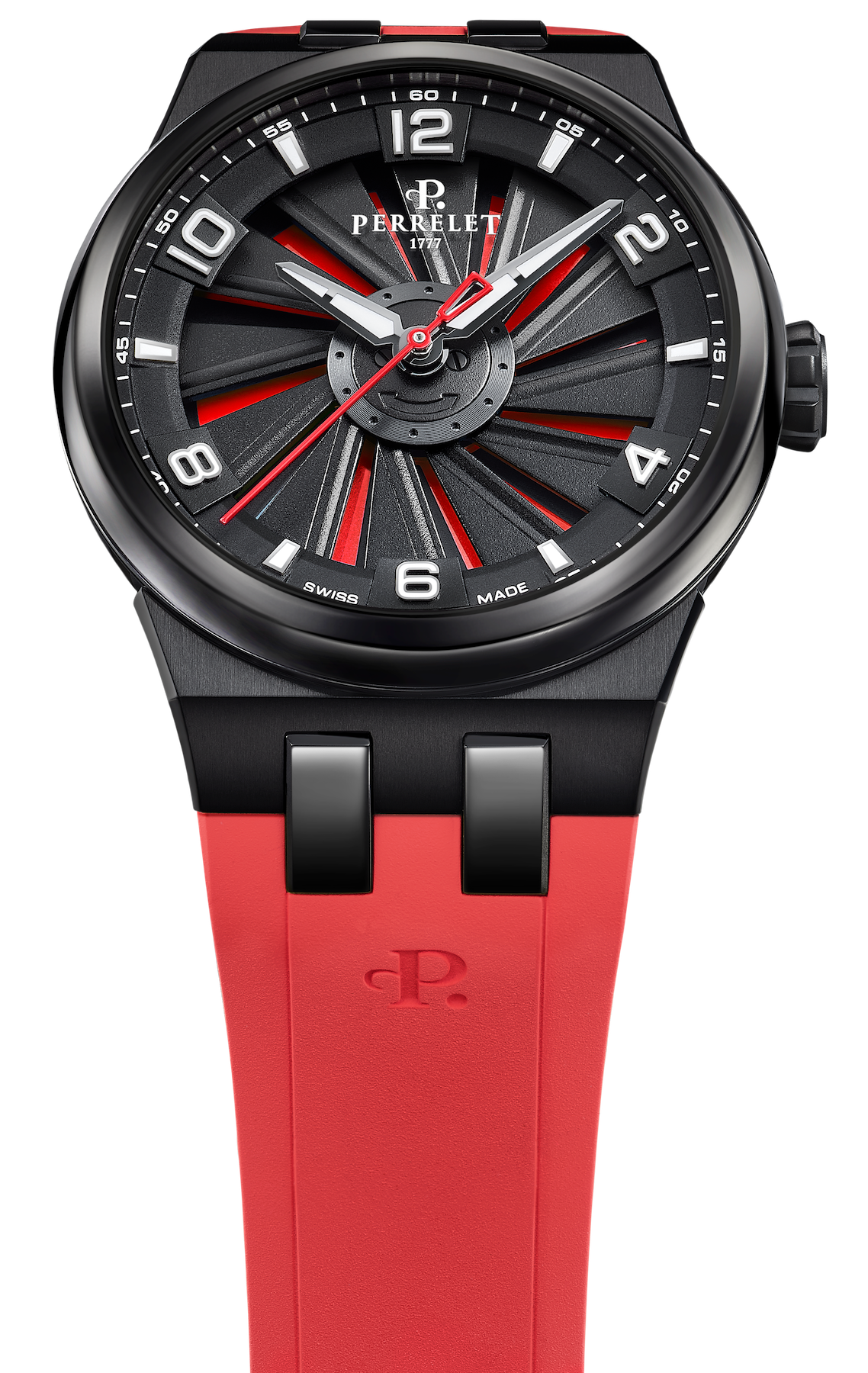 Perrelet Turbine Titanium 41 Red Watch A4067/4 Image 4