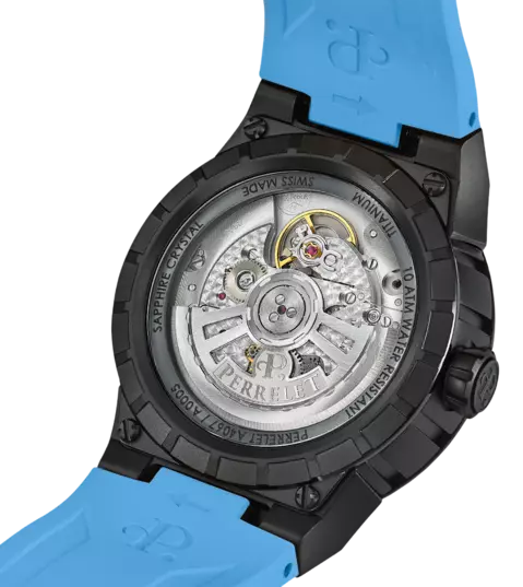 Perrelet Turbine Titanium Ice Blue Watch A4067/7 Image 3
