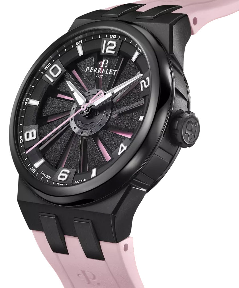 Perrelet Turbine Titanium Pink Flamingo Watch A4067/8 Image 4