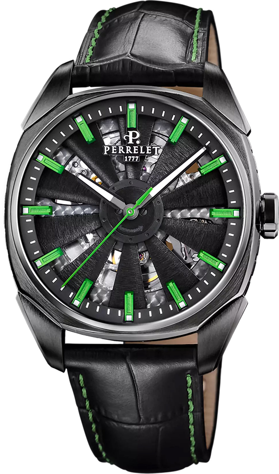 Perrelet Turbine Urban Skeleton 3 Hands Watch A1062/1 Image 1