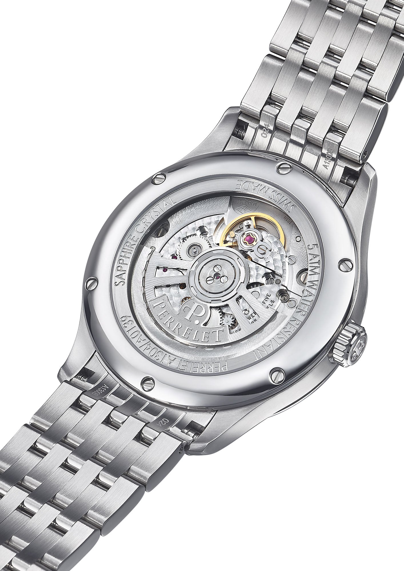 Perrelet Weekend GMT Ice Blue Bracelet Watch A1304/9 Image 2
