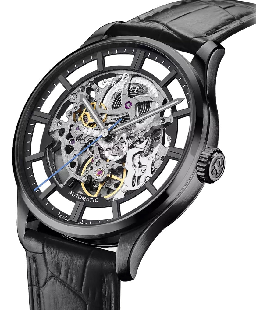 Perrelet Weekend Skeleton 3 Hands Watch A1306/1 Image 3