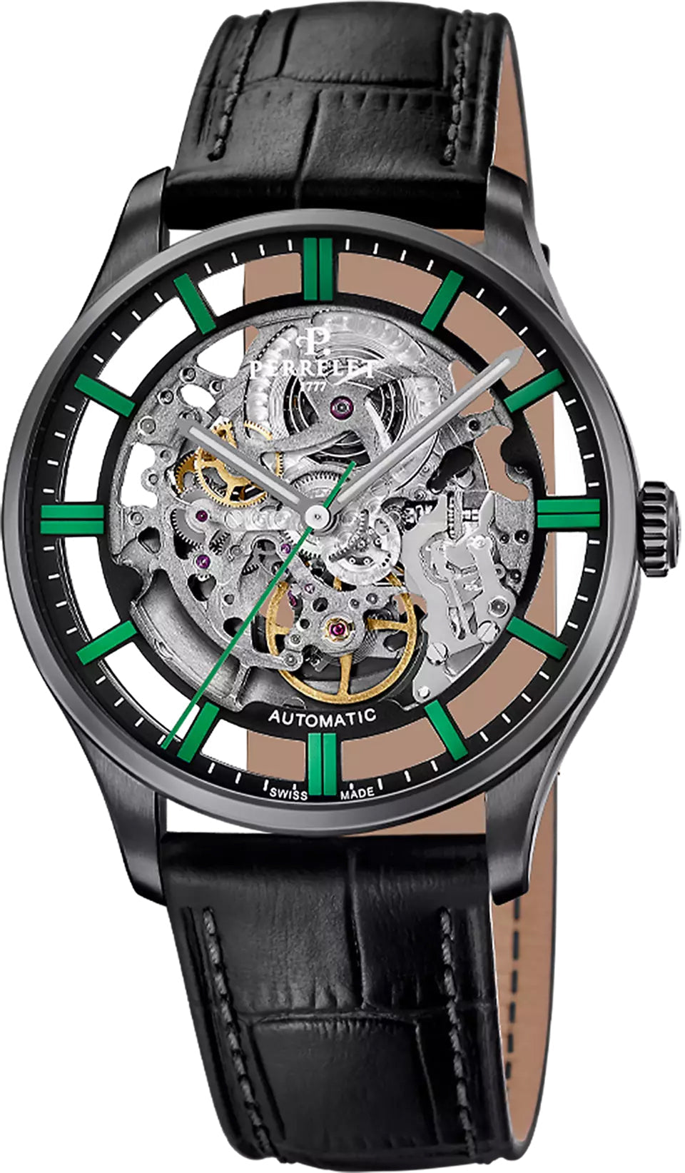 Perrelet Weekend Skeleton 3 Hands Watch A1306/3 Image 1