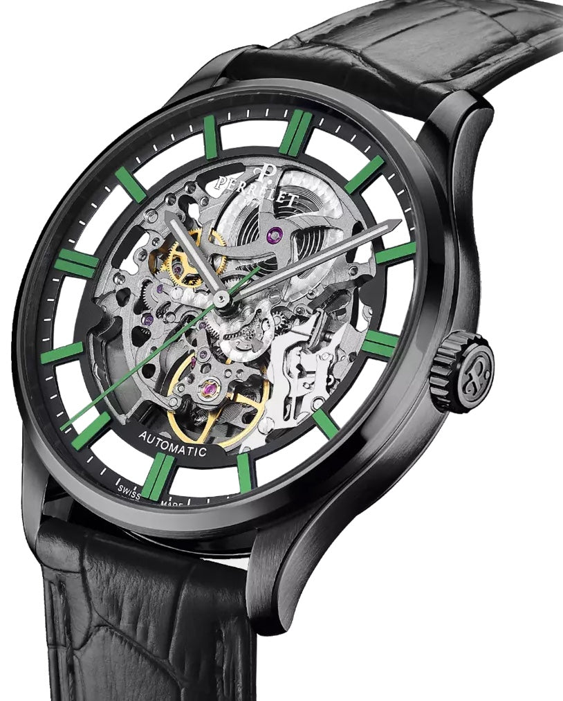 Perrelet Weekend Skeleton 3 Hands Watch A1306/3 Image 3