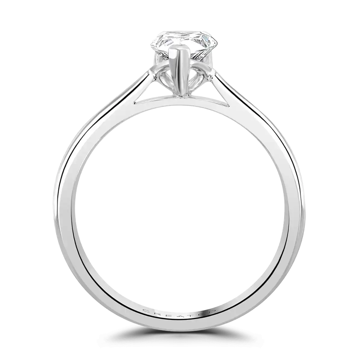 Platinum 3.00ct Pear Cut Laboratory Grown Diamond Solitaire EN237P300LG-PLAT-J Image 3