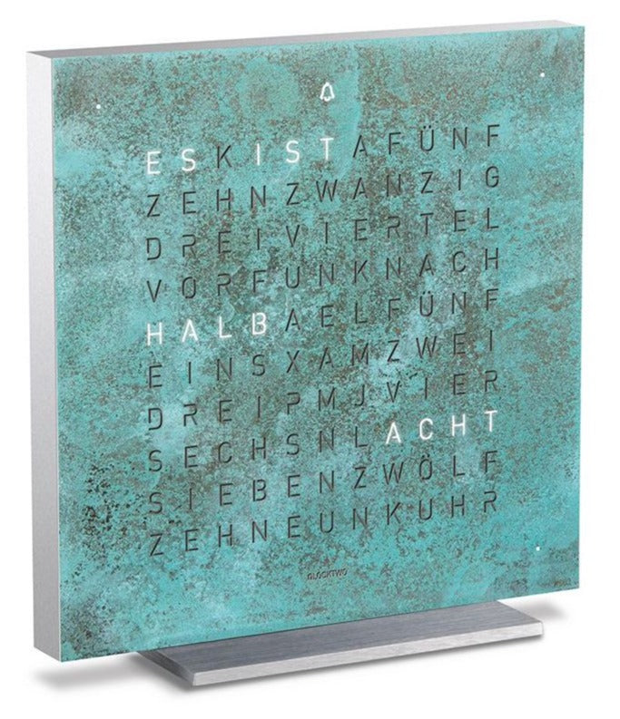 QLOCKTWO Earth 13.5 Creators Edition Vintage Copper Table Clock Watch T4SENVICO Image 2