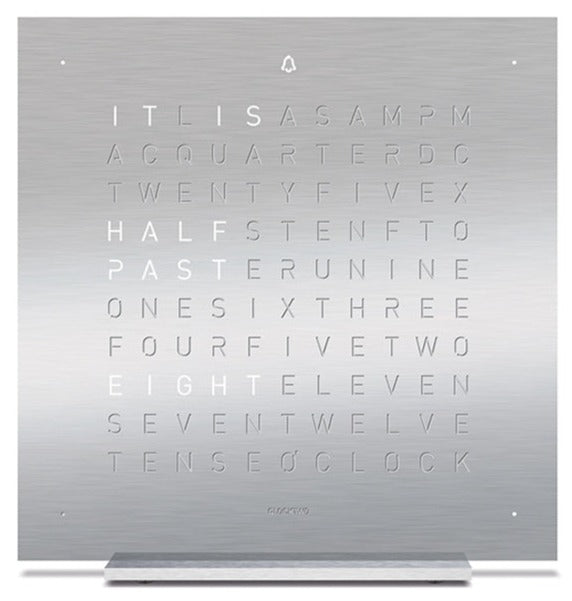 QLOCKTWO Earth 13.5 Full Metal Table Clock Watch T4SENSS Image 1