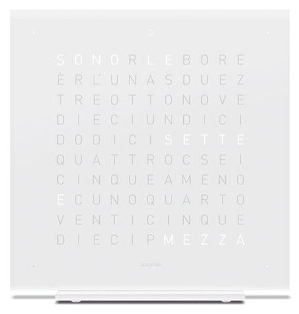 QLOCKTWO Earth 13.5 Pure Vanilla Sugar Table Clock Watch T4PENVS Image 1