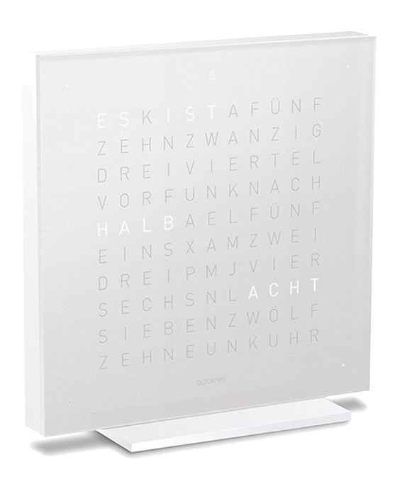 QLOCKTWO Earth 13.5 Pure Vanilla Sugar Table Clock Watch T4PENVS Image 2