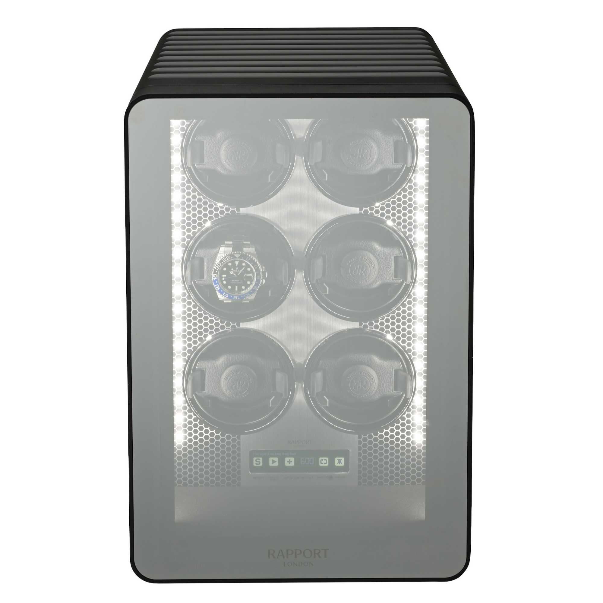 Rapport Black Aluminium Neo Six Watch Winder RPT-156 Image 1