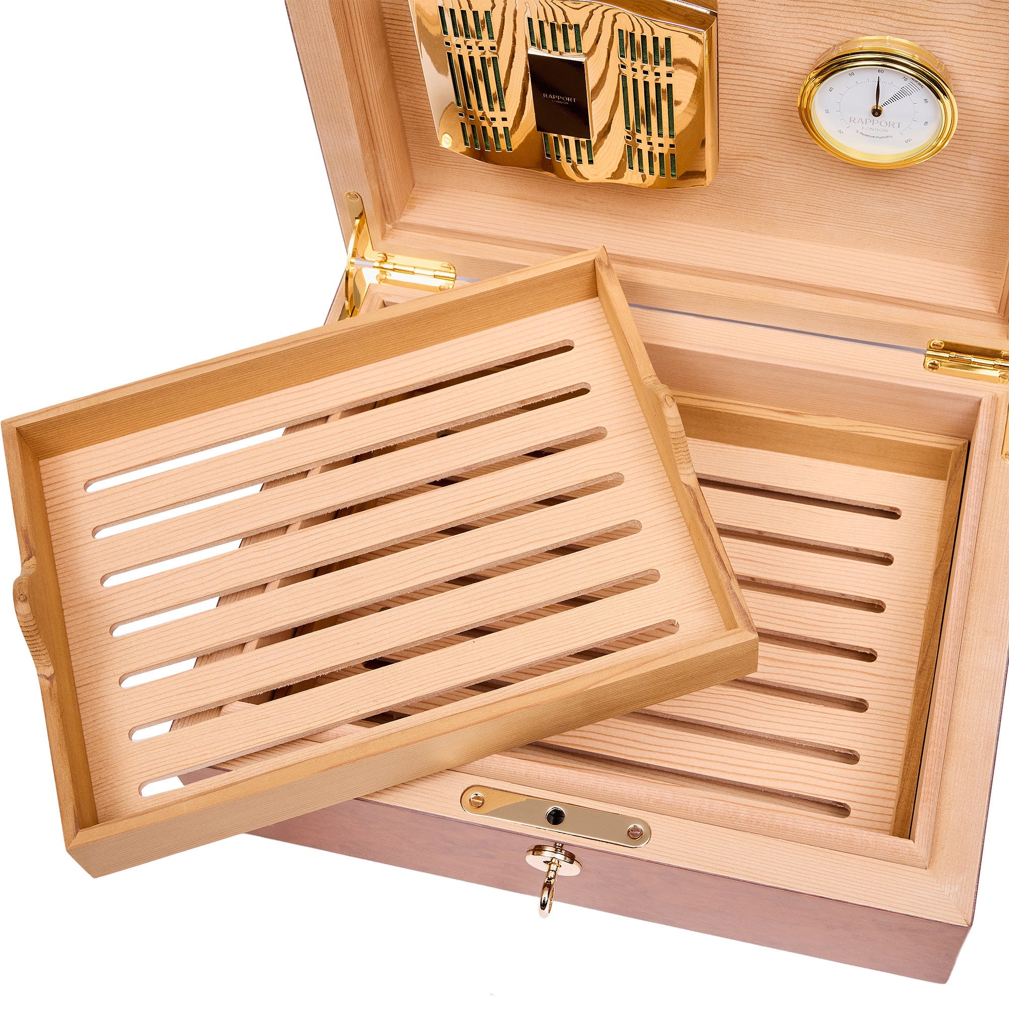 Rapport Brompton Burr Walnut Medium Humidor RPT-195 Image 4