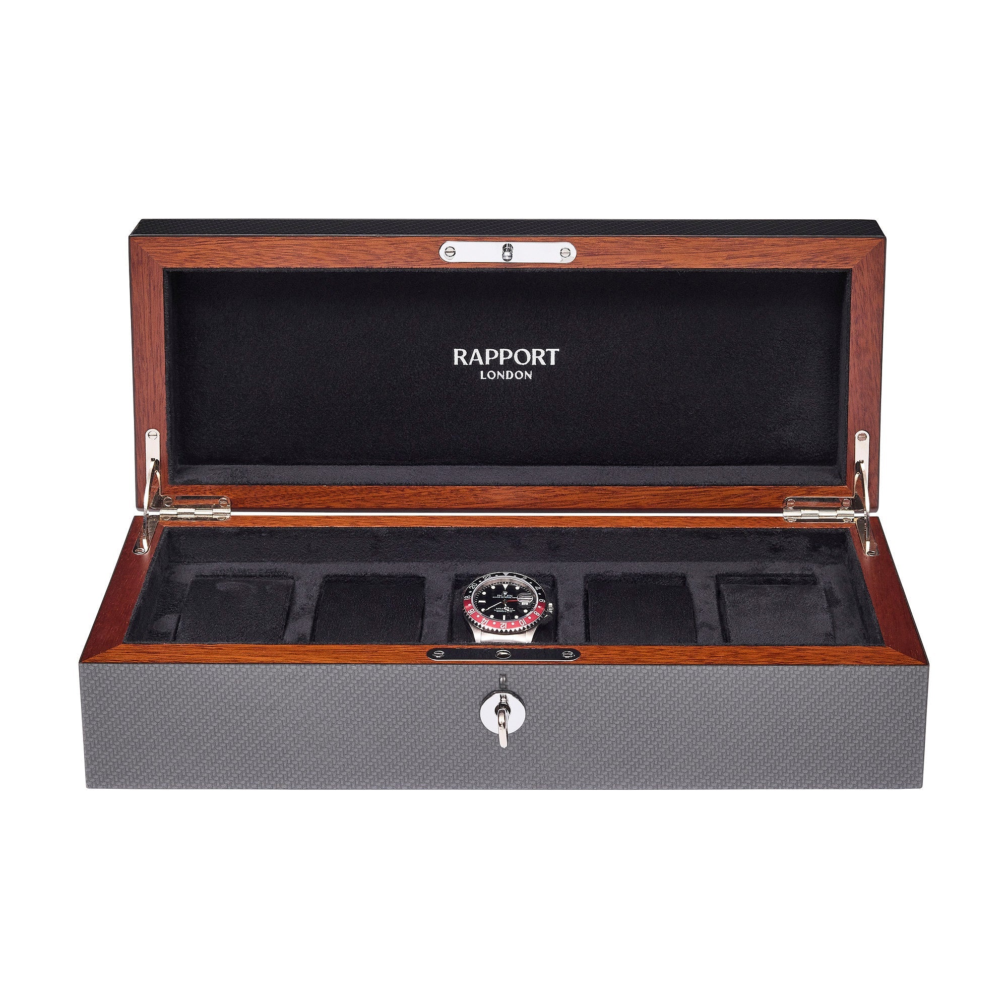 Rapport Carbon Fibre Five Watch Box RPT-167 Image 1