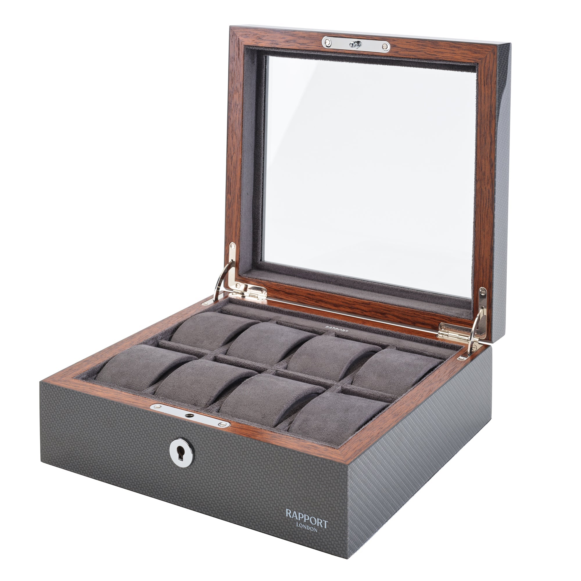 Rapport Carbon Fibre Optic Eight Watch Box RPT-169 Image 3
