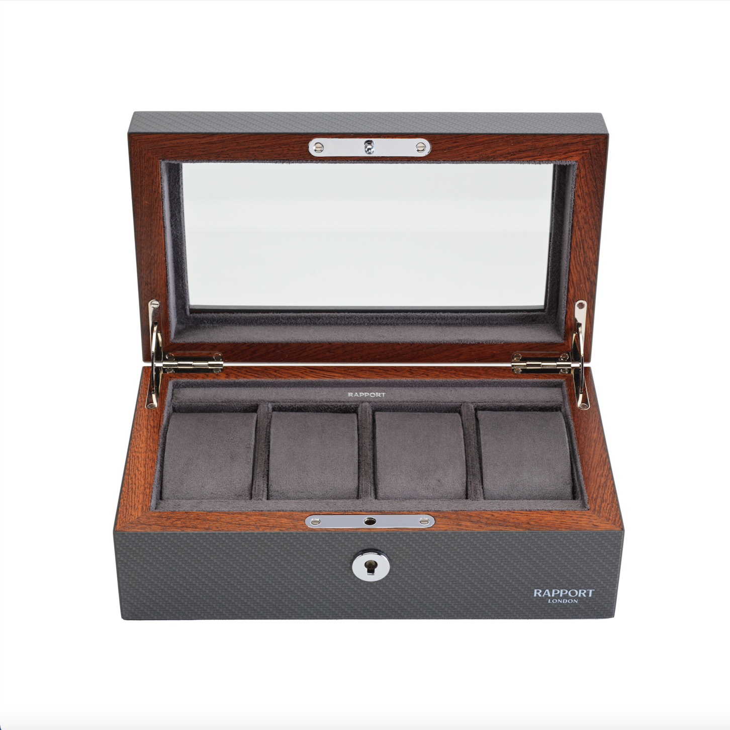 Rapport Carbon Fibre Optic Four Watch Box RPT-168 Image 4