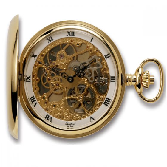 Rapport Pocket Watch Double Hunter Gold Plated PW90 Image 3