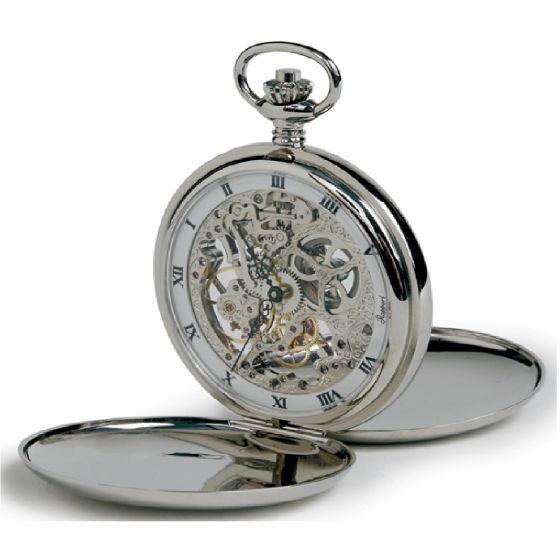 Rapport Pocket Watch Double Hunter Silver Plated PW91 Image 1