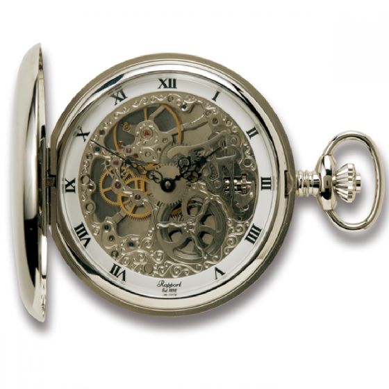 Rapport Pocket Watch Double Hunter Silver Plated PW91 Image 3