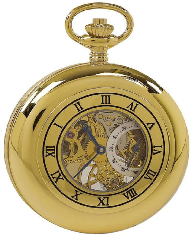 Rapport Pocket Watch Mechanical Half Hunter Gold Tone PW44 Image 8