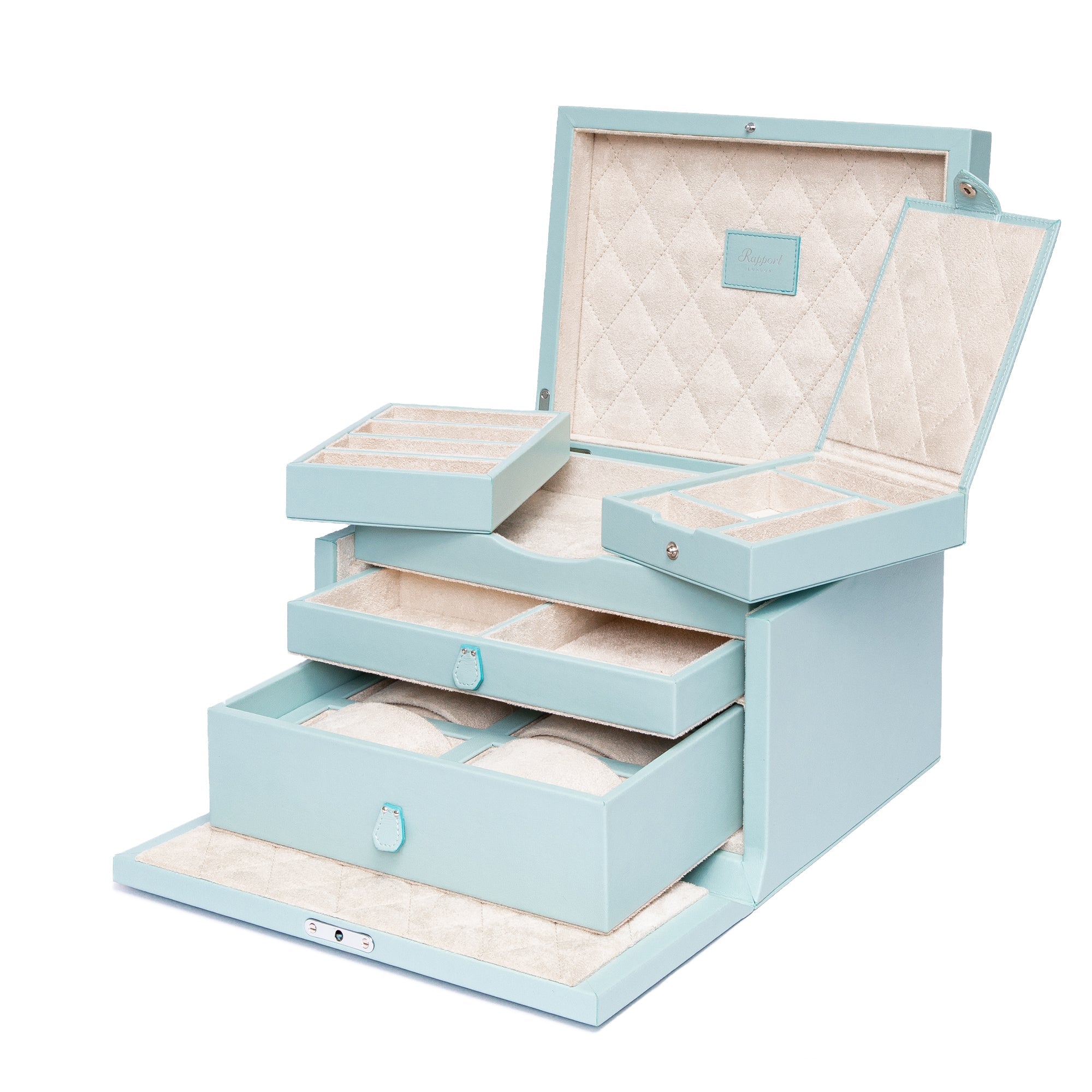 Rapport Victoria Aqua Jewellery Box RPT-216 Image 2