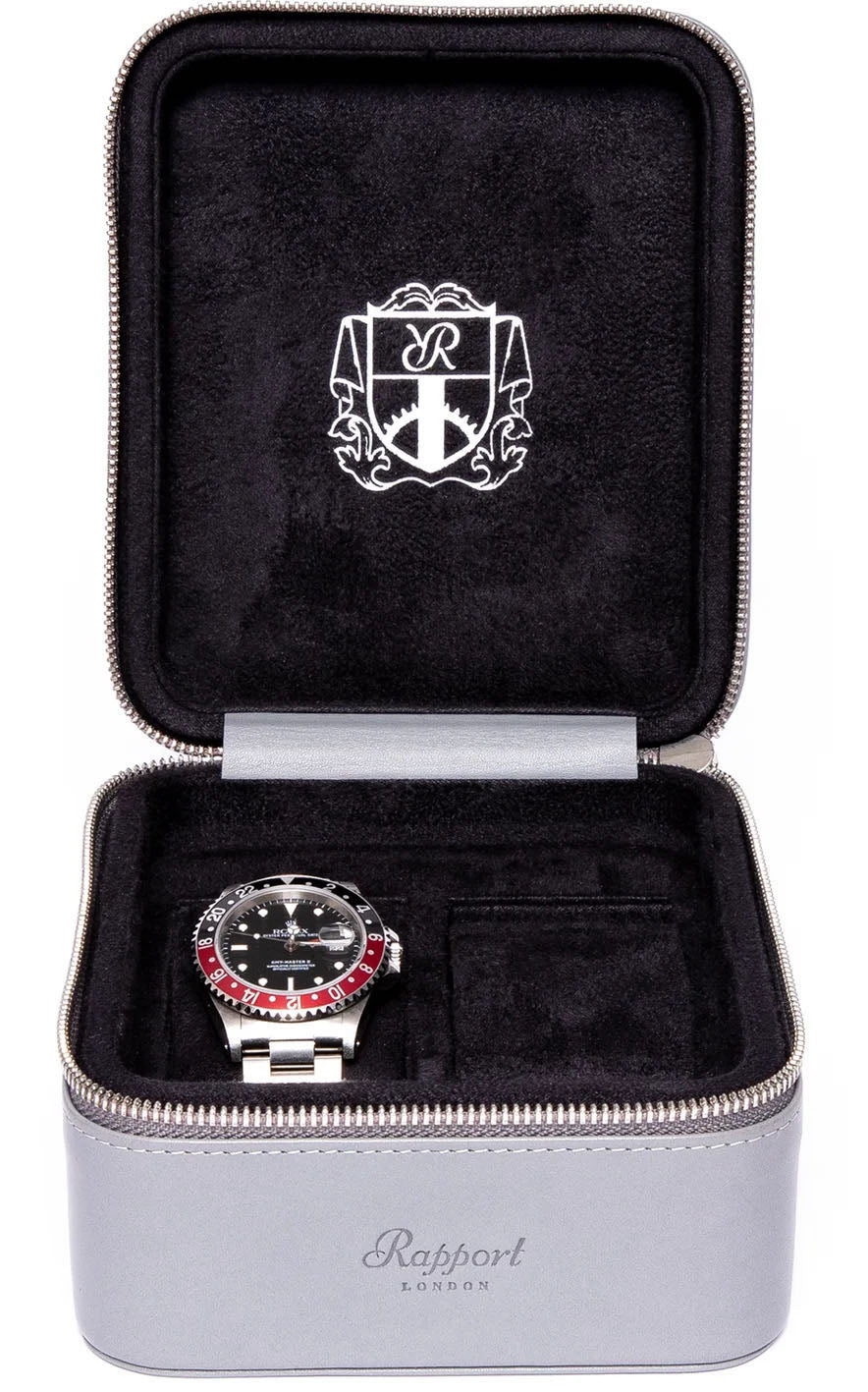 Rapport Watch Case Hyde Park 2 Grey Zip D264 Image 1