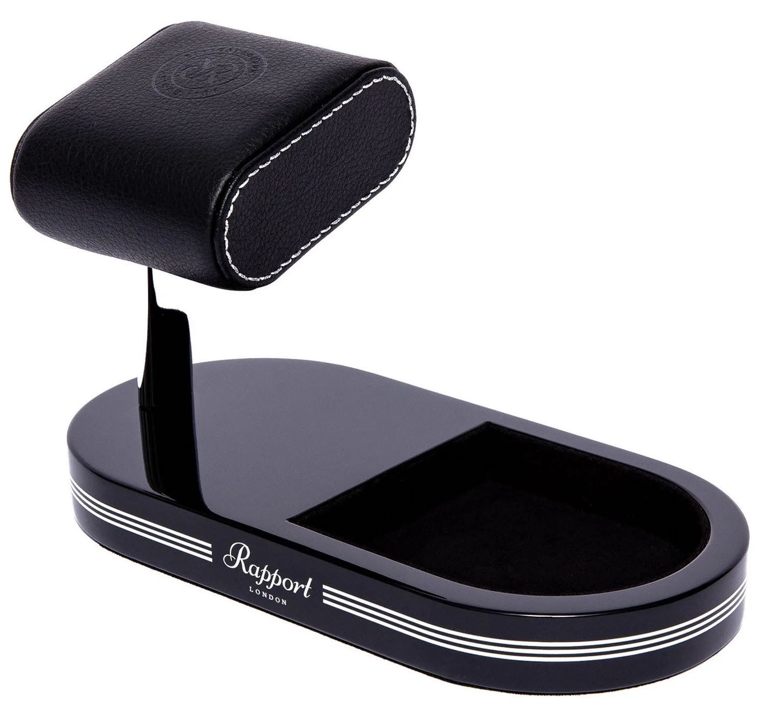 Rapport Watch Stand Formula Single With Tray Black Silver WS20 Image 1