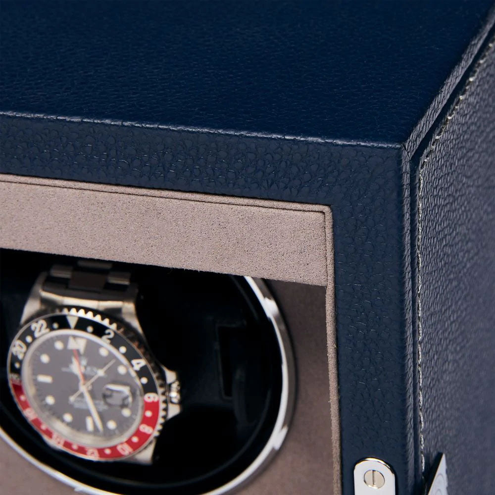 Rapport Watch Winder Quantum Quad Two Leather Blue W632 Image 5