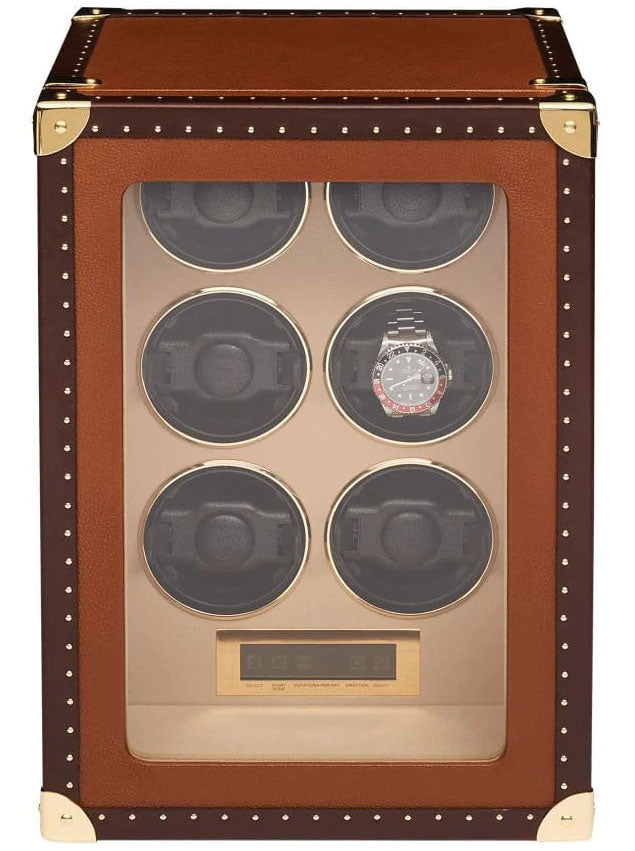Rapport Watch Winder Roamer 6 Leather Brown W646 Image 6