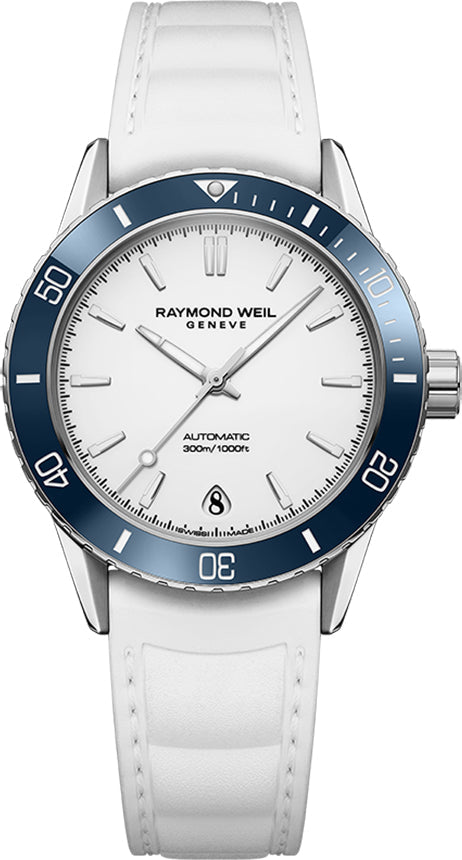 Raymond Weil Freelancer Diver White D 2755-S83-30001 Image 1