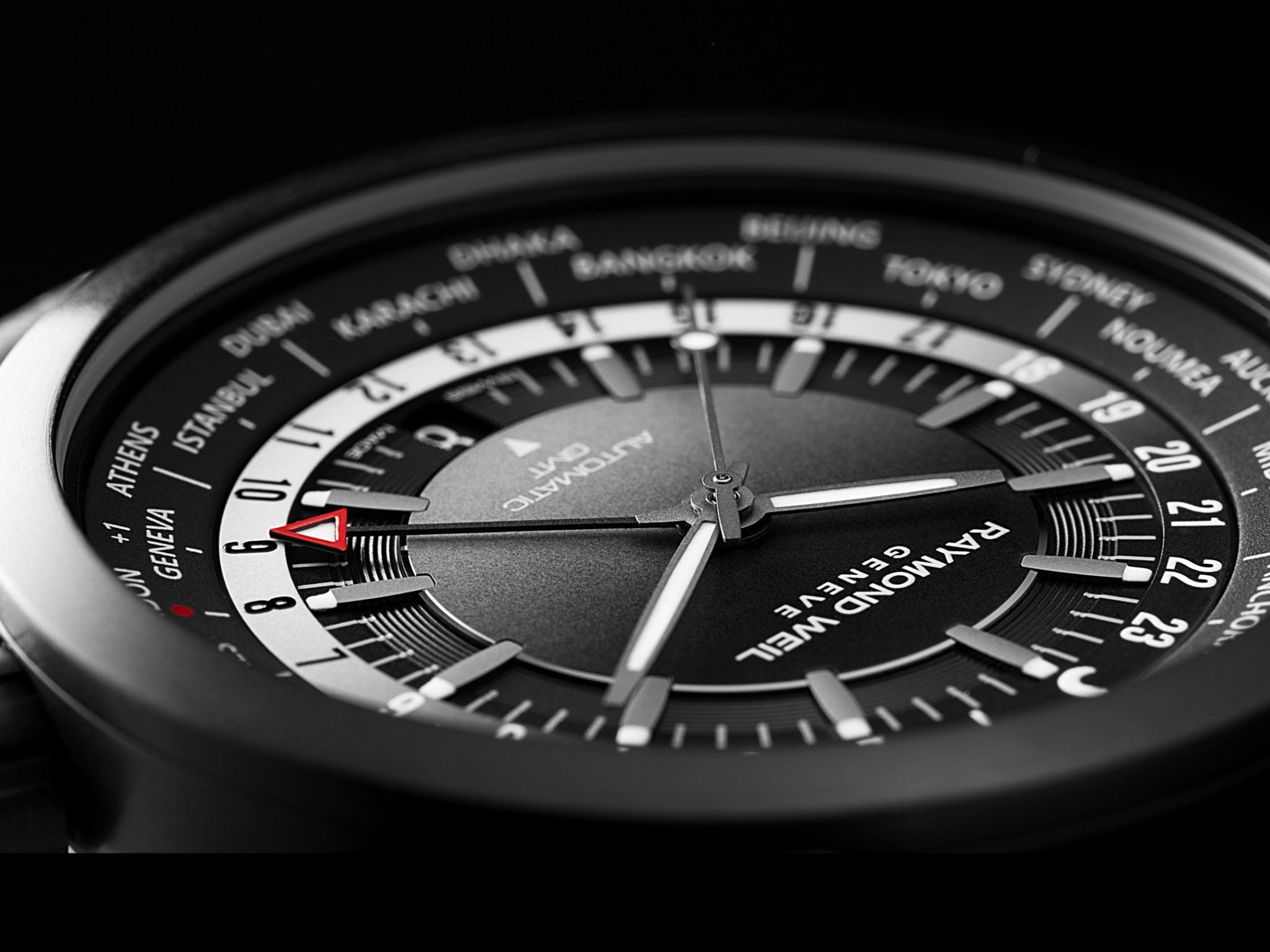 Raymond Weil Freelancer GMT Worldtimer Black D 2765-BKC-20001 Image 4