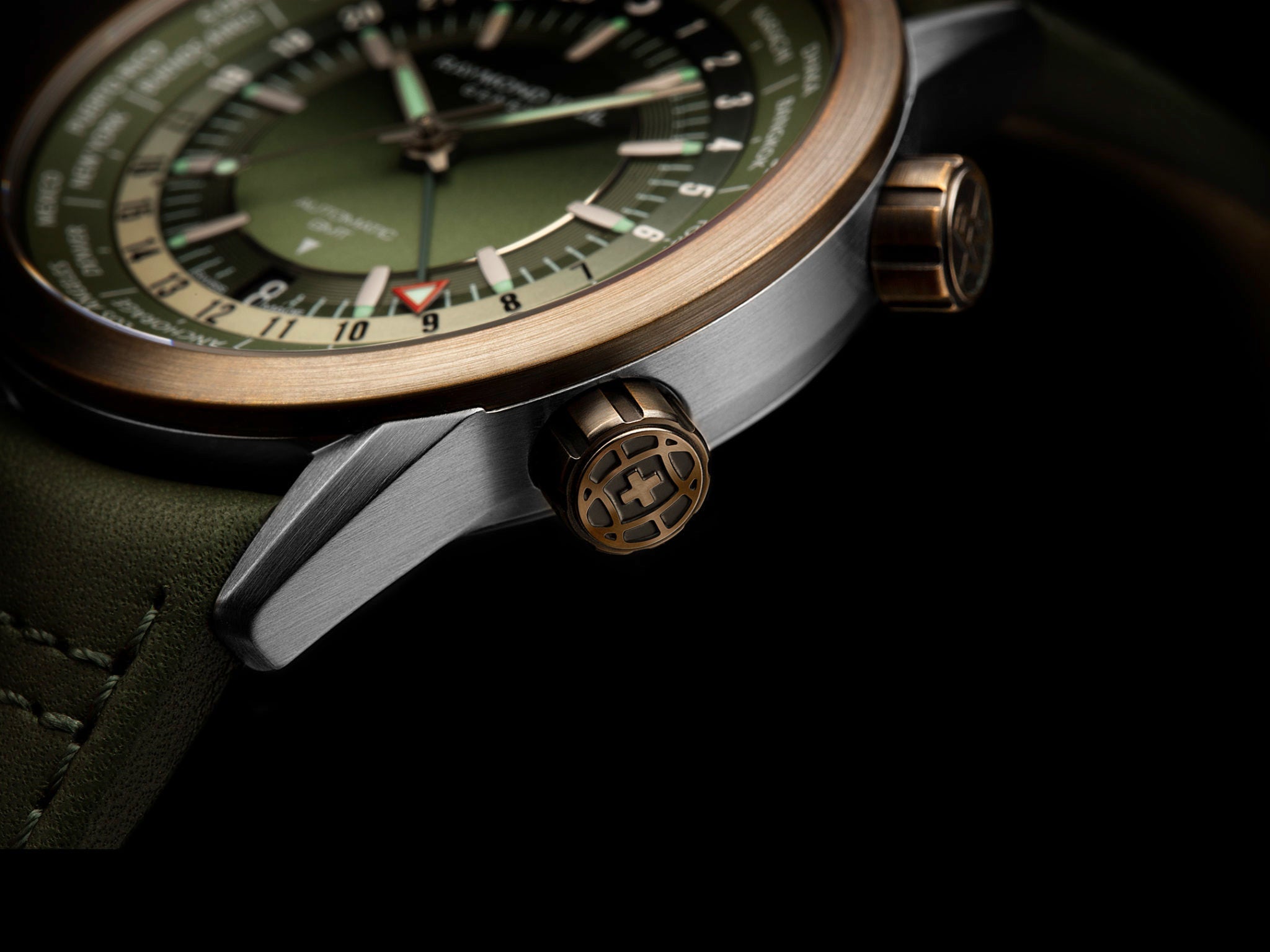 Raymond Weil Freelancer GMT Worldtimer Green D 2765-SBC-52001 Image 5