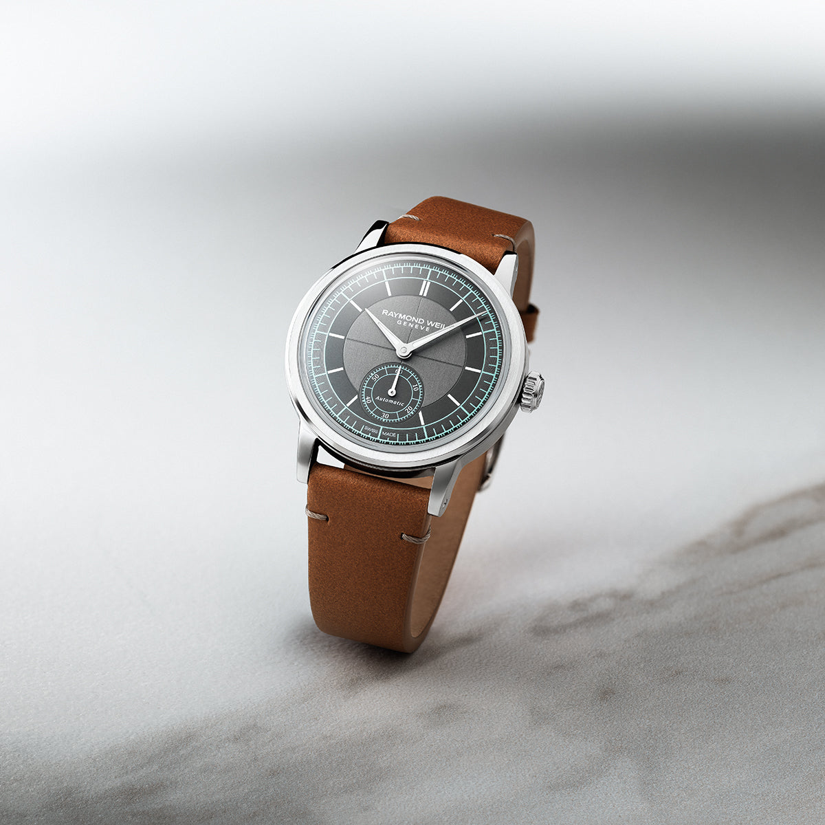 Raymond Weil Millesime Automatic Small Seconds Menthol Minute Track Watch RMW-1769 Image 3
