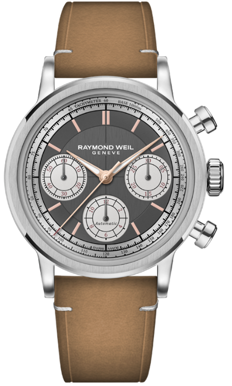 Raymond Weil Millesime Automatic Tri-Compax Chronograph Anthracite Watch RMW-1763 Image 1