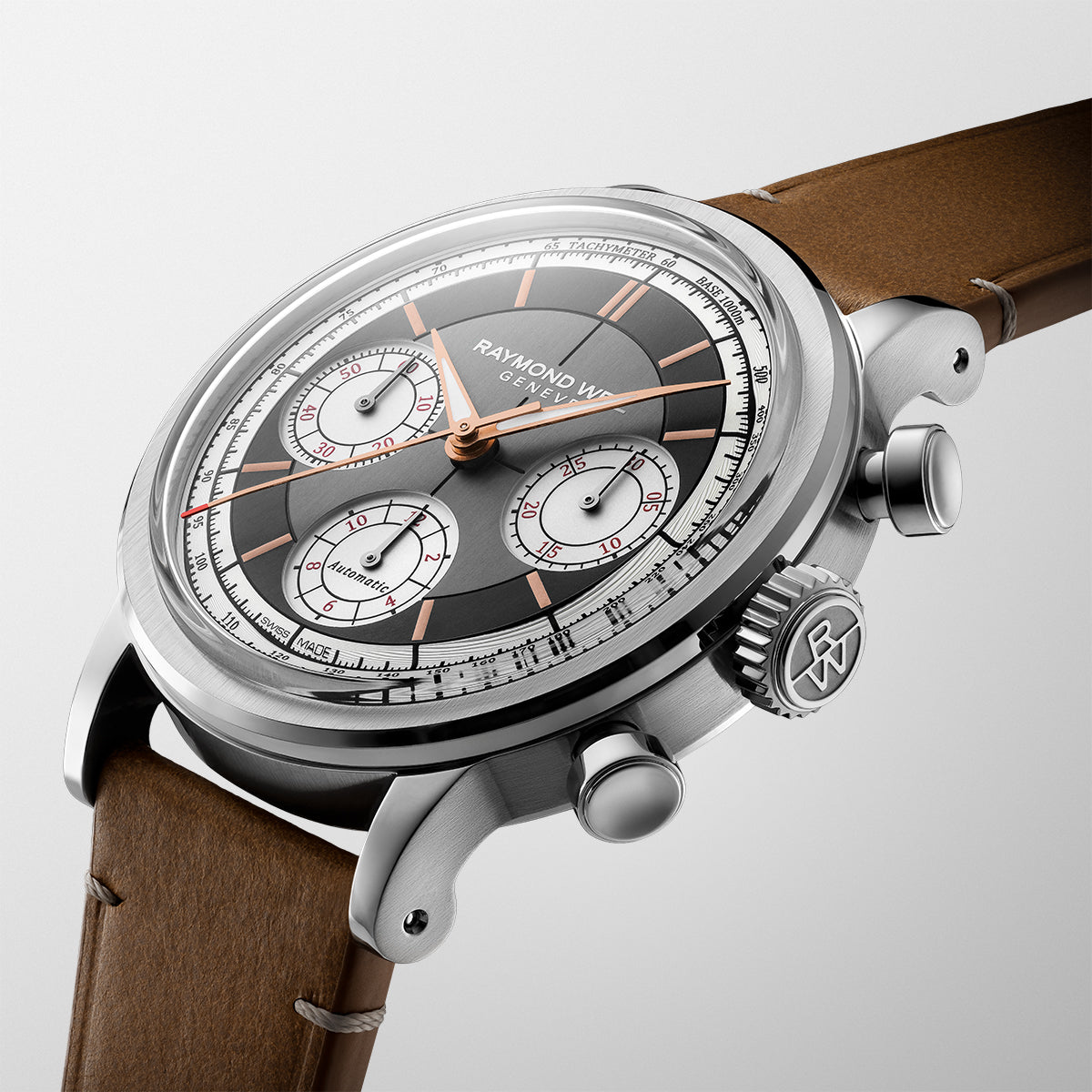 Raymond Weil Millesime Automatic Tri-Compax Chronograph Anthracite Watch RMW-1763 Image 2